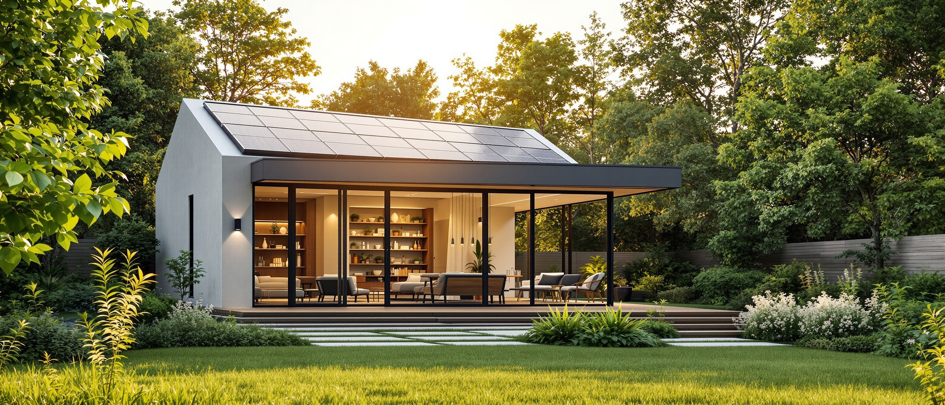 Solar-ready backyard