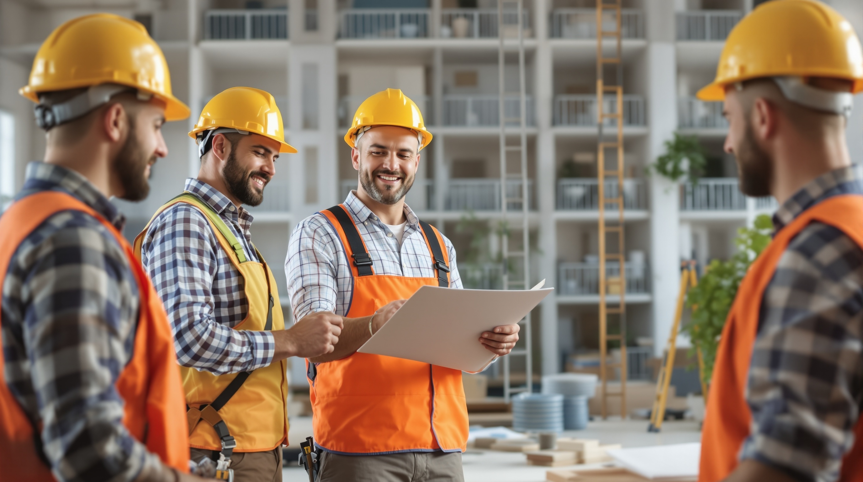 Professional investors managing apartment renovations