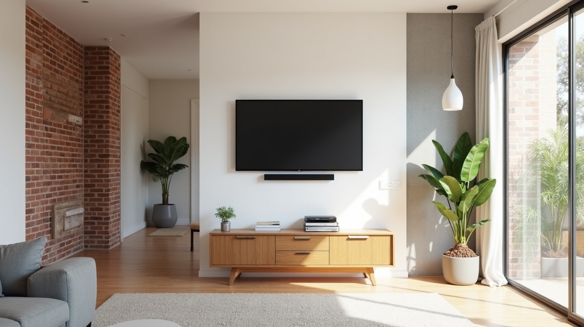 TV installation in Australian home