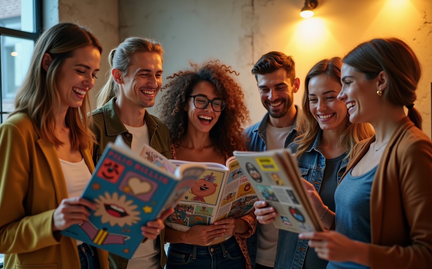 Creators with magazines