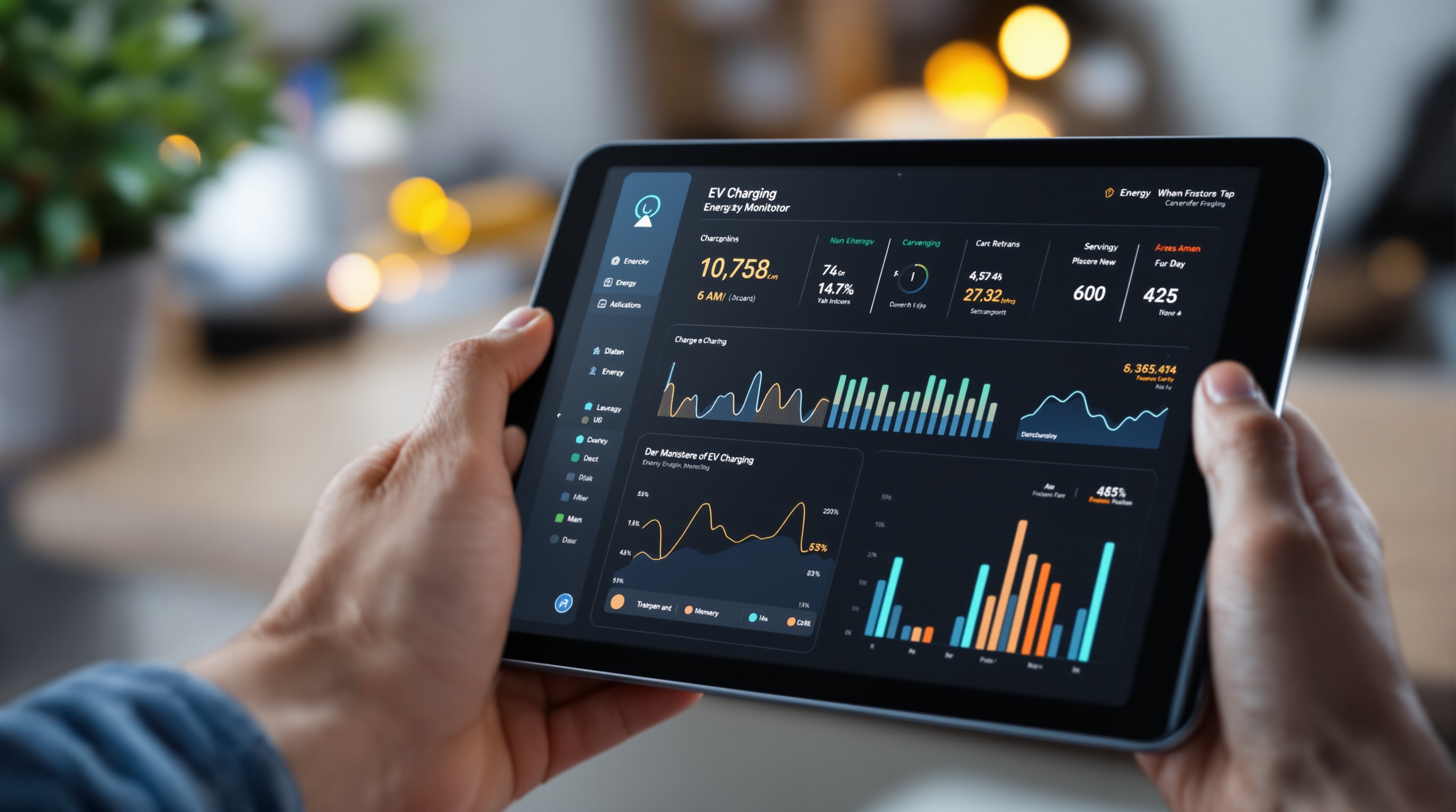 Smart energy management dashboard for EV charging monitoring