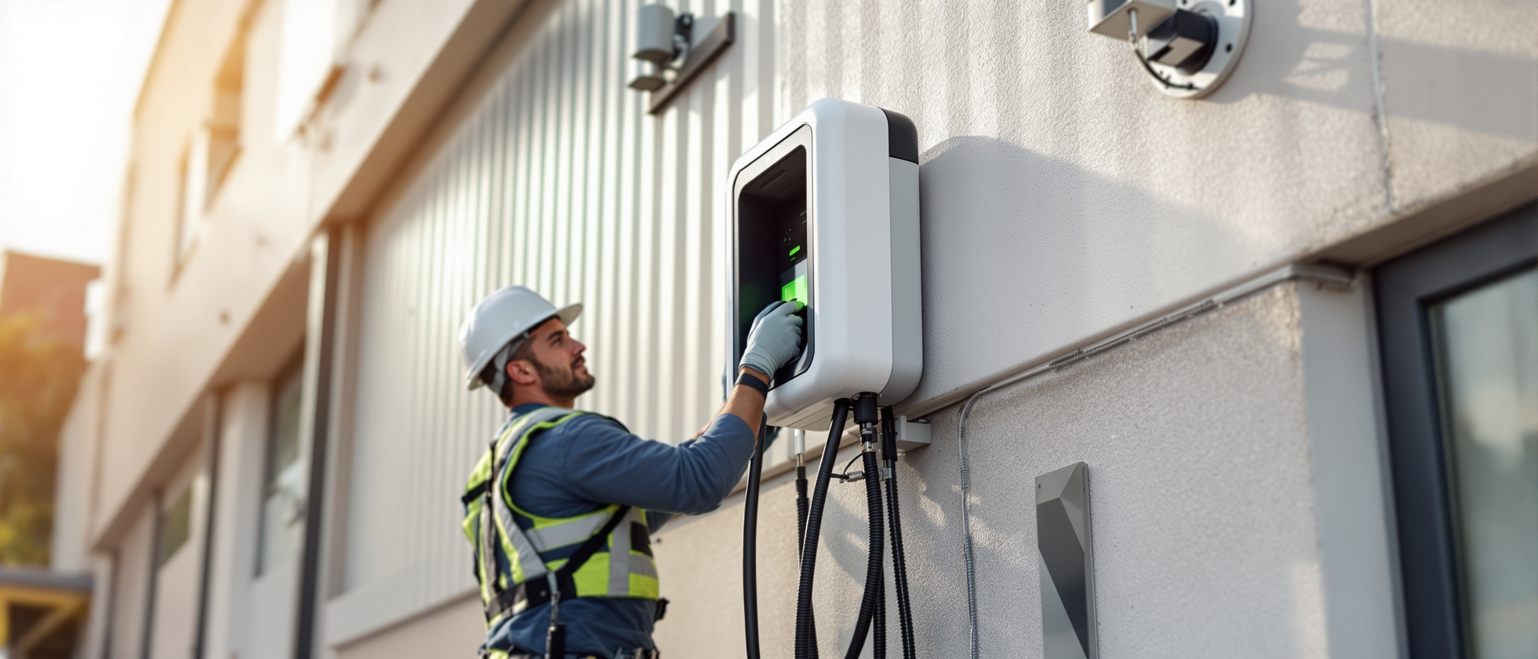 EV charger installation in Manchester by Bee Commercial Solar