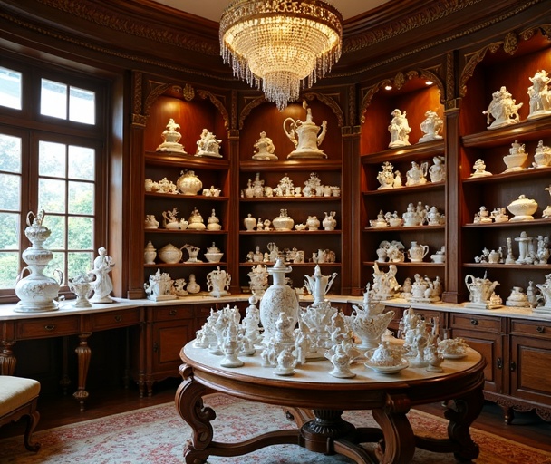 퀸스앤틱 용산 쇼룸 - 마이센·드레스덴 도자기 및 앤틱 가구 전시