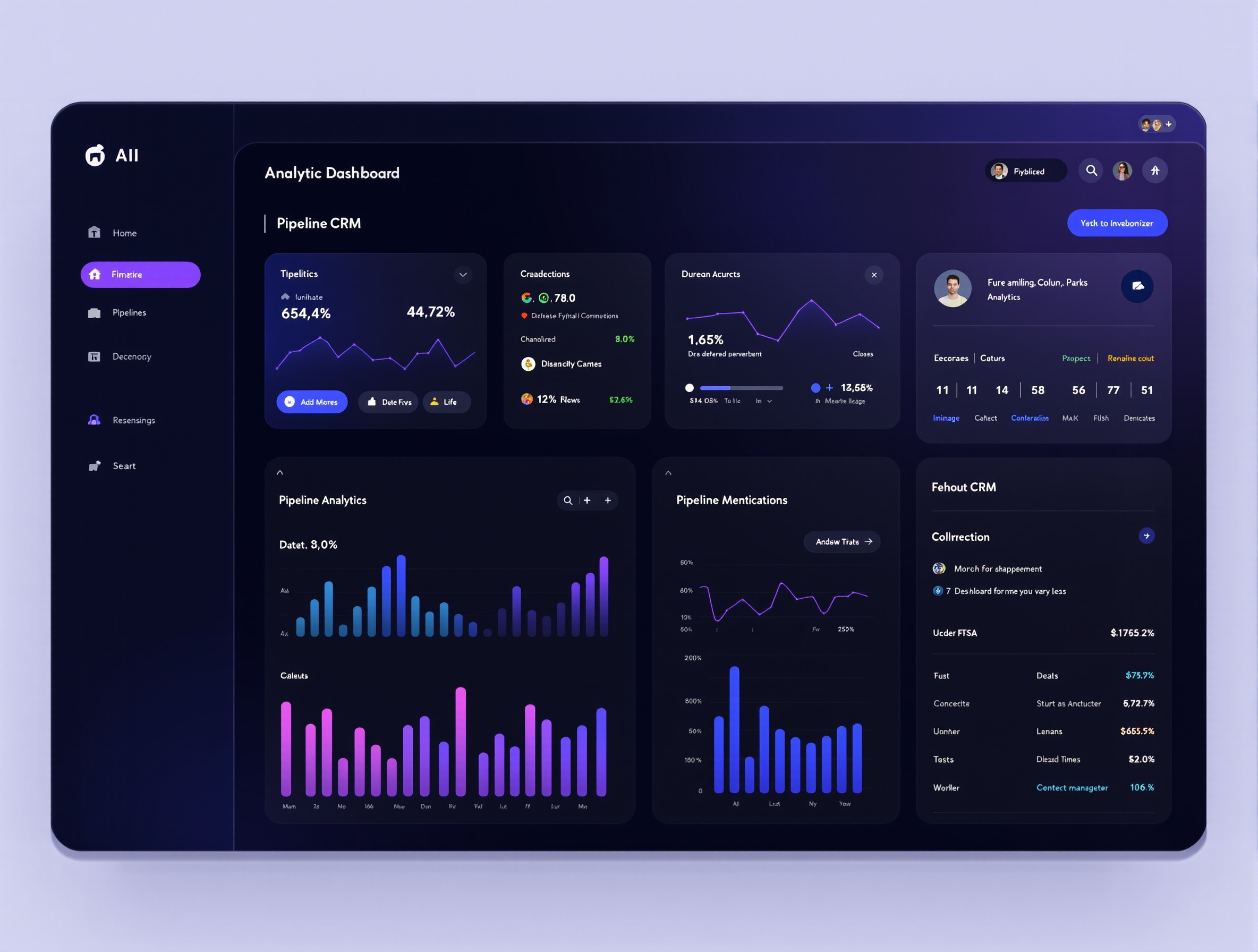 CRM Managed Services Dashboard