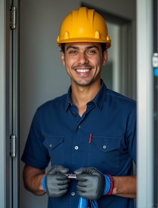 Técnico BDFLEX instalando fibra óptica