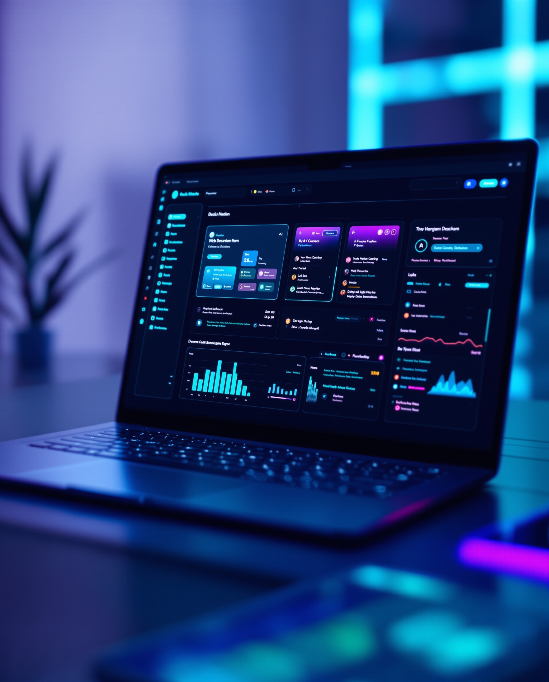Plateforme Readdy - Interface futuriste