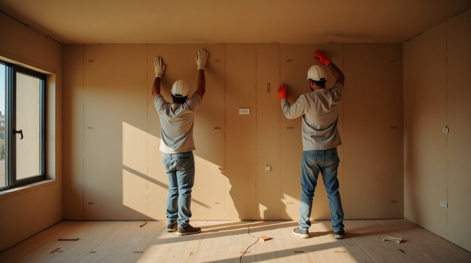 Drywall installation work
