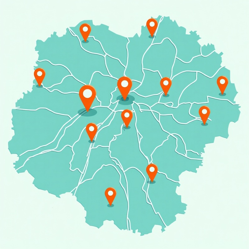 South Manchester and Cheshire Map