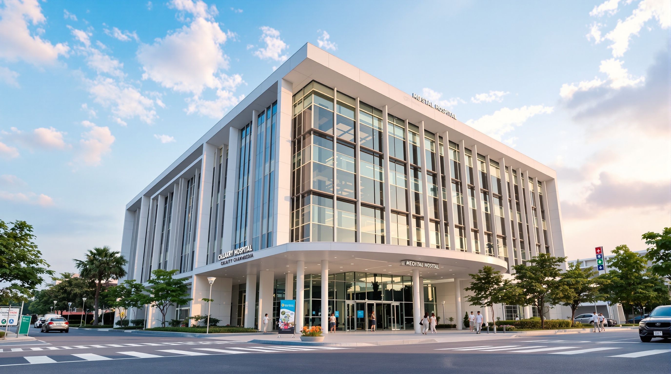 Modern hospital facility in Cambodia