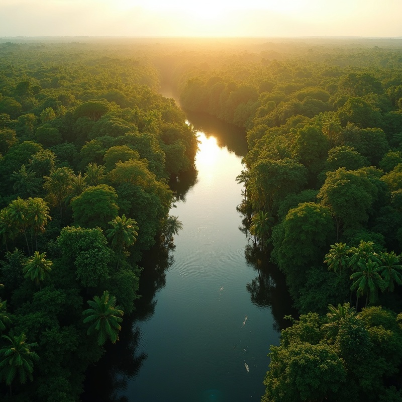 Rio Tapajós e Floresta Amazônica