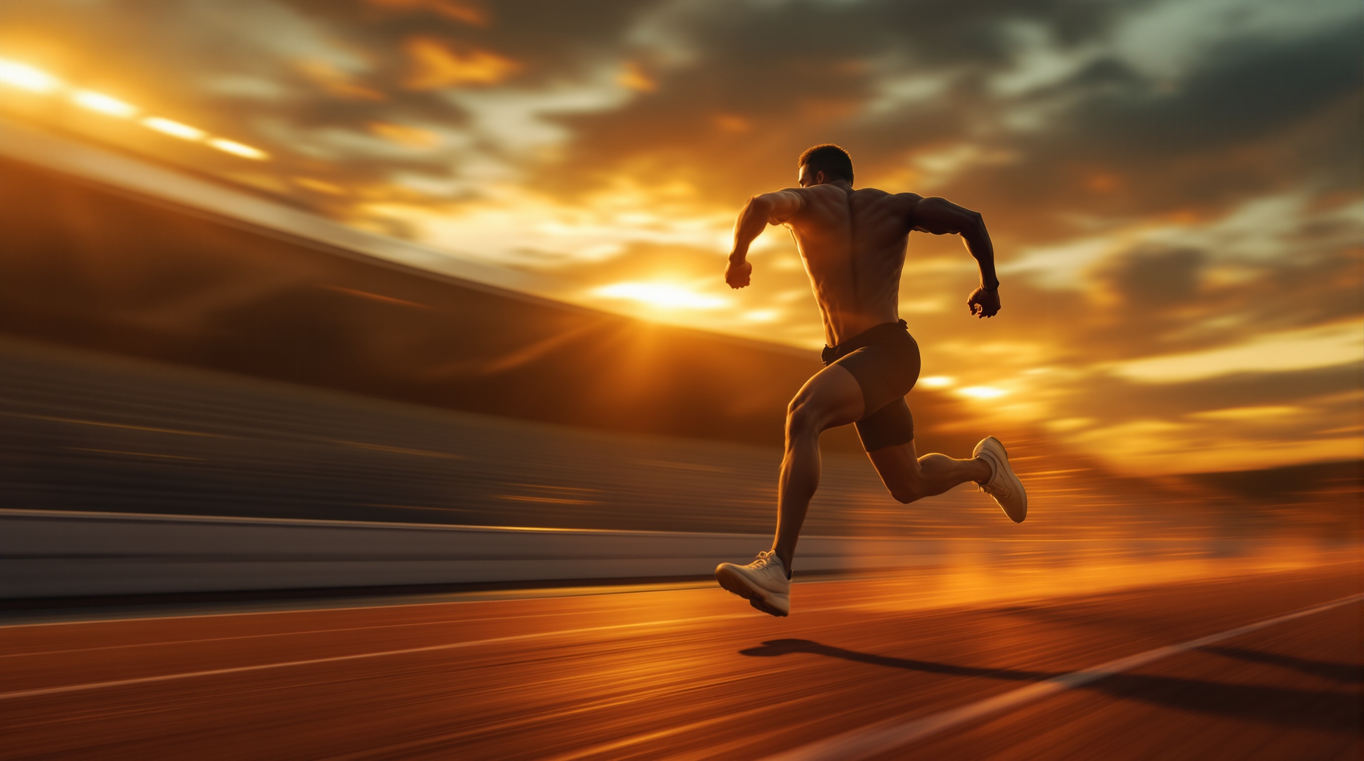 Elite athlete in action