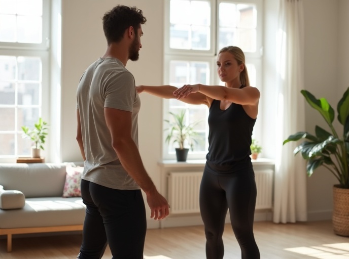 In-home personal training session in Gargrave