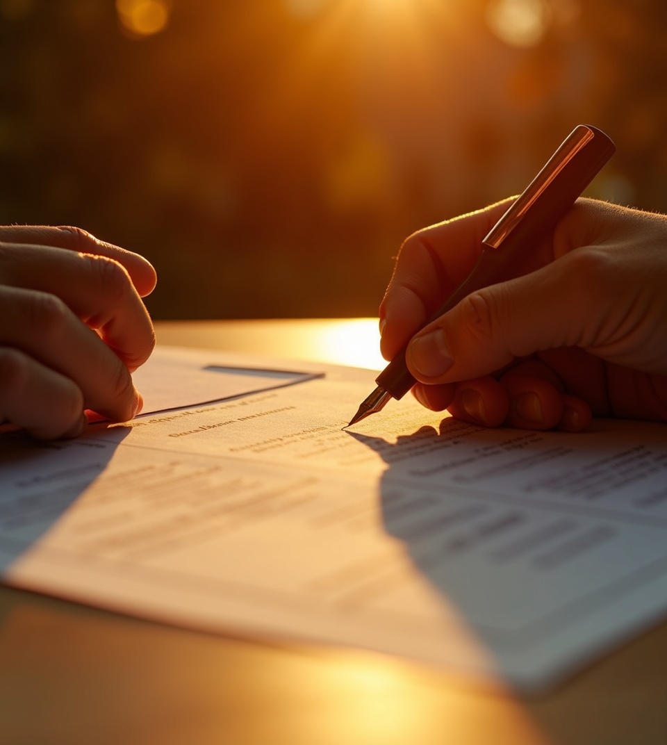 Signing official documents