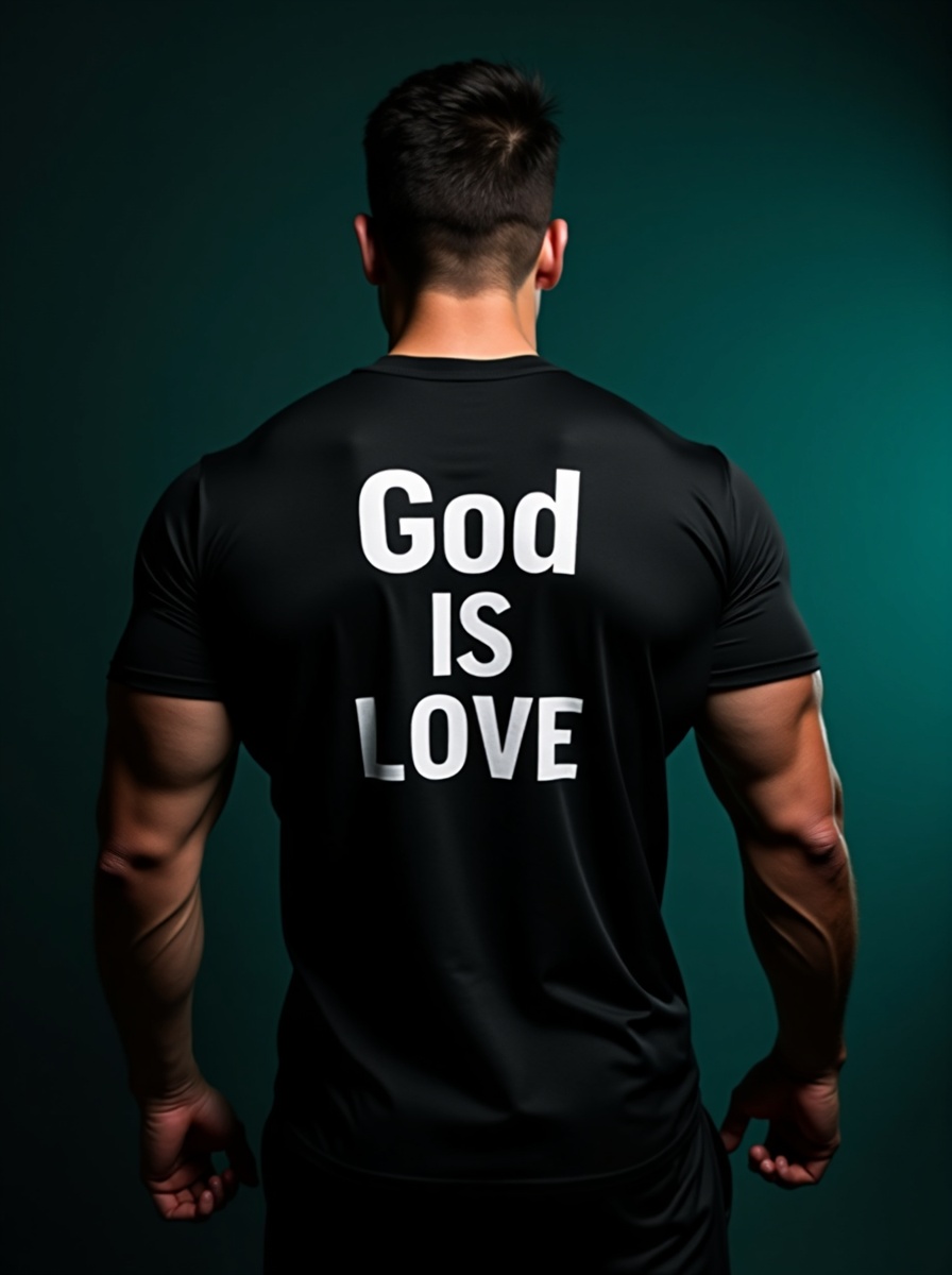 God is Love Scripture on Performance Wear