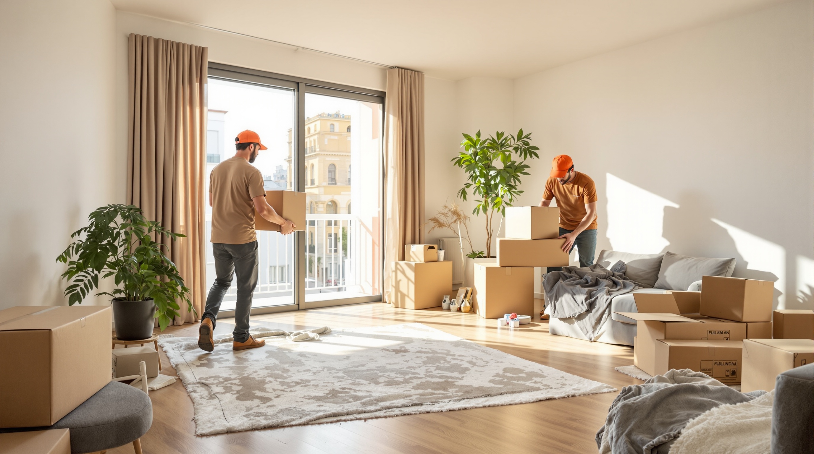 Vaciado de pisos y locales en Girona - Vaziator Equipo profesional de Vaziator realizando un vaciado de piso en Girona