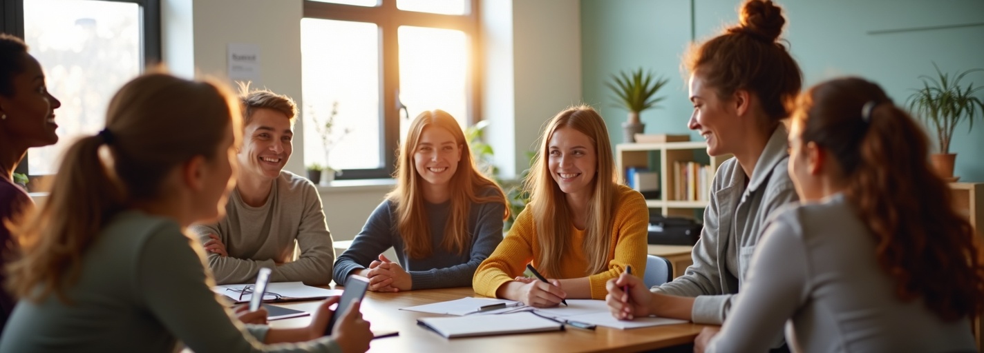 Students engaged in learning