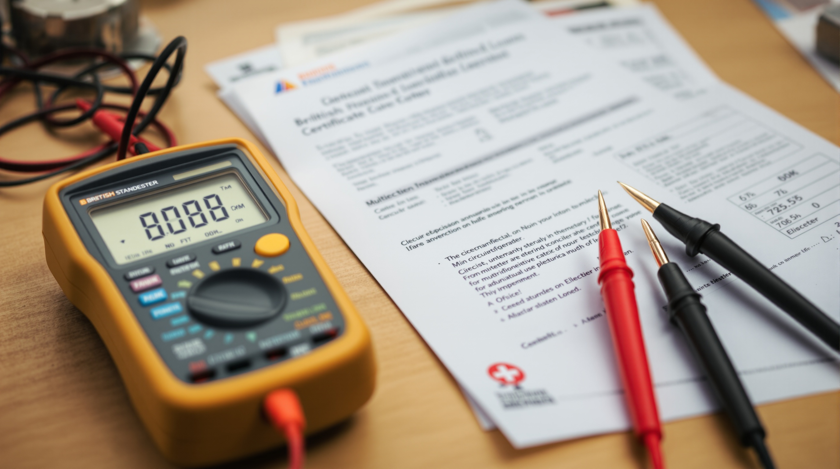 Professional electrical testing equipment and certification