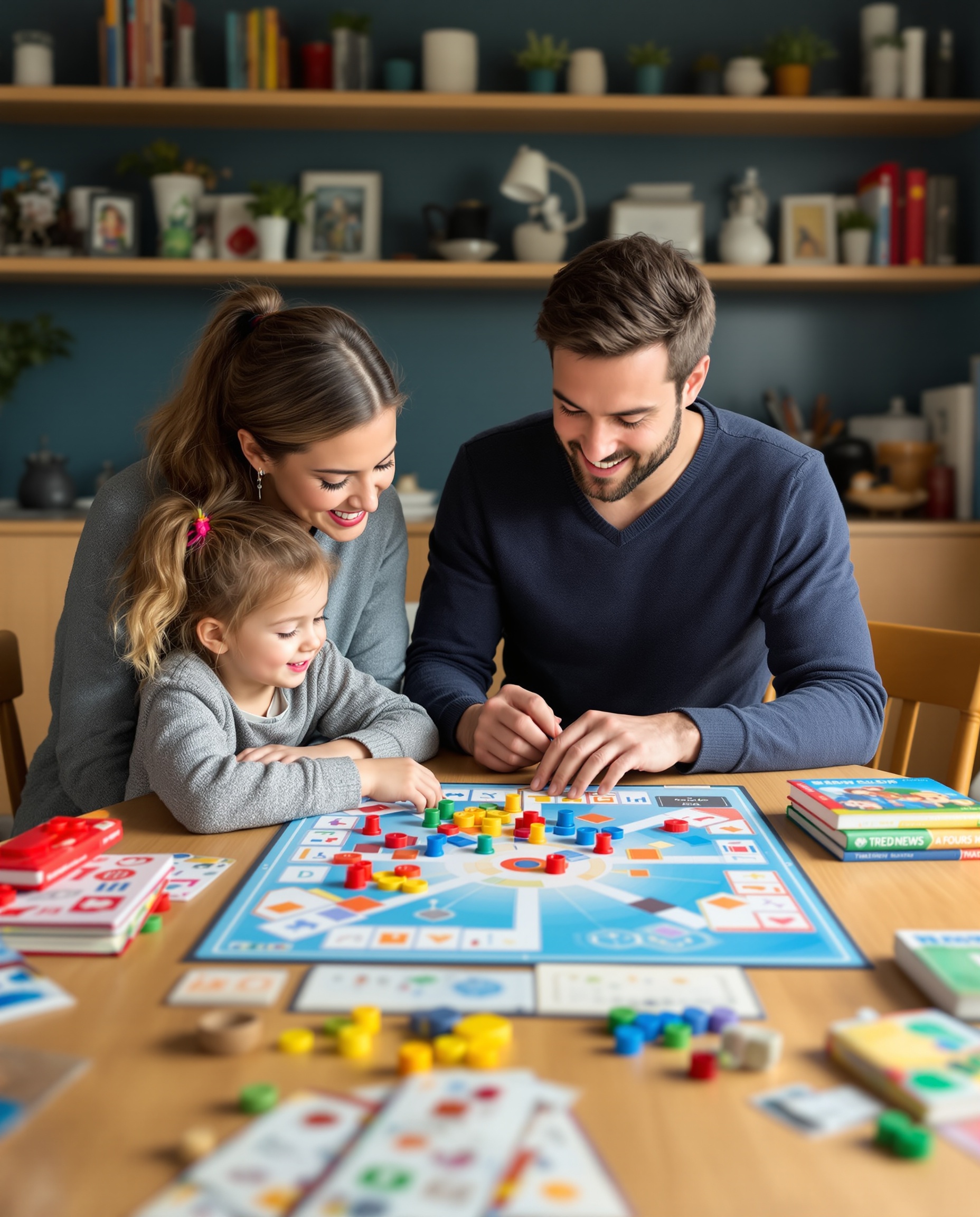 Family playing games