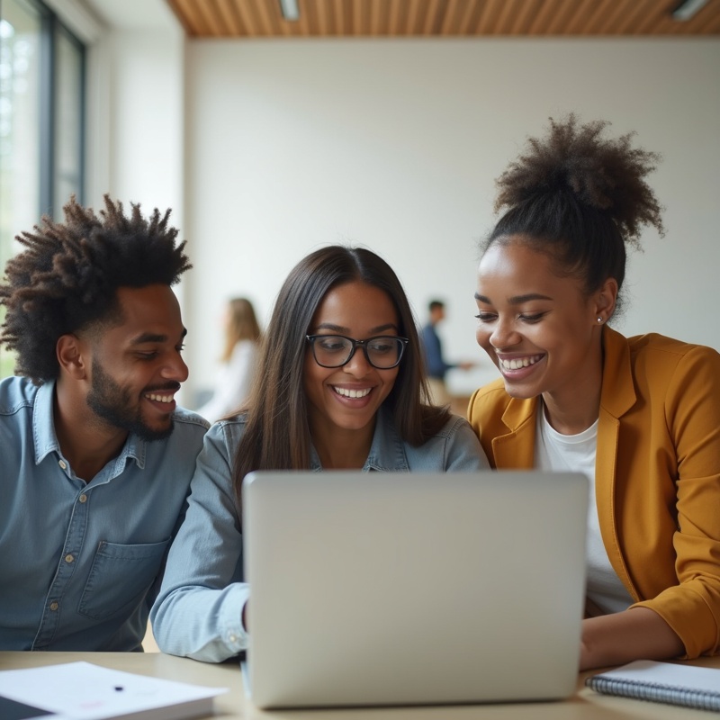 Students collaborating