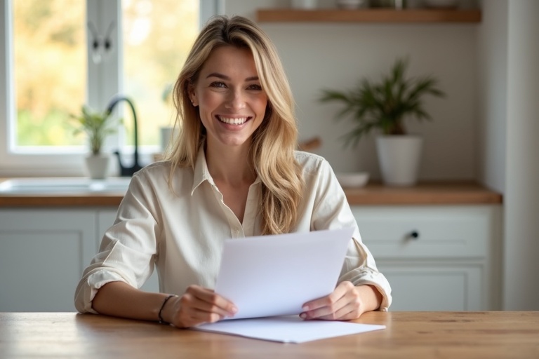 Homeowner reviewing insurance claim outcome