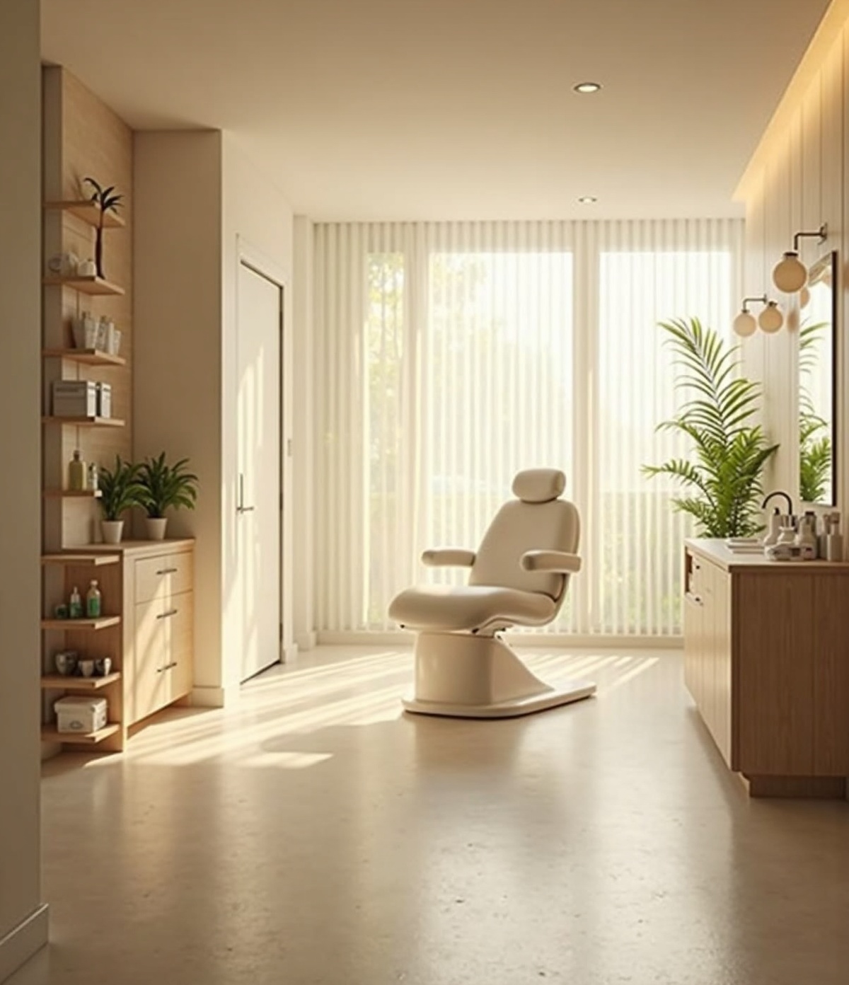 Interior modern al clinicii de dermatologie
