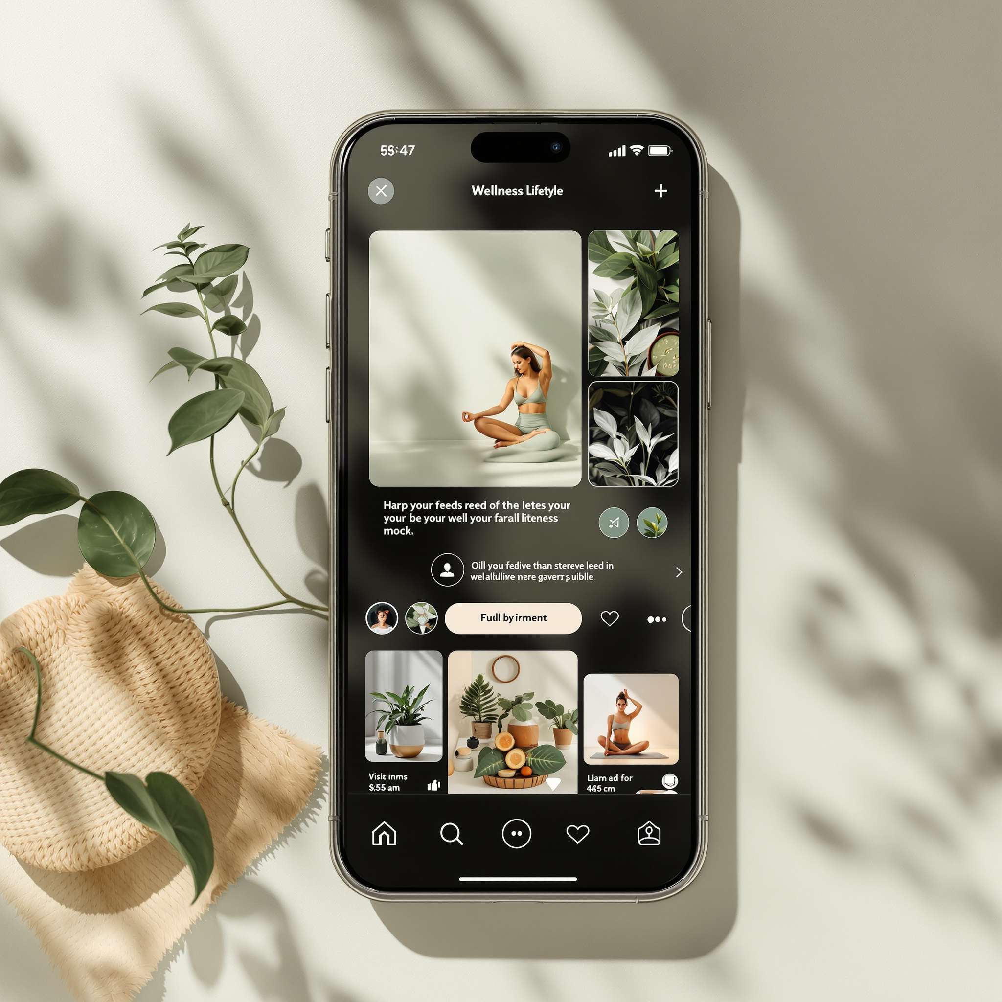 GreenLife Wellness social media feed