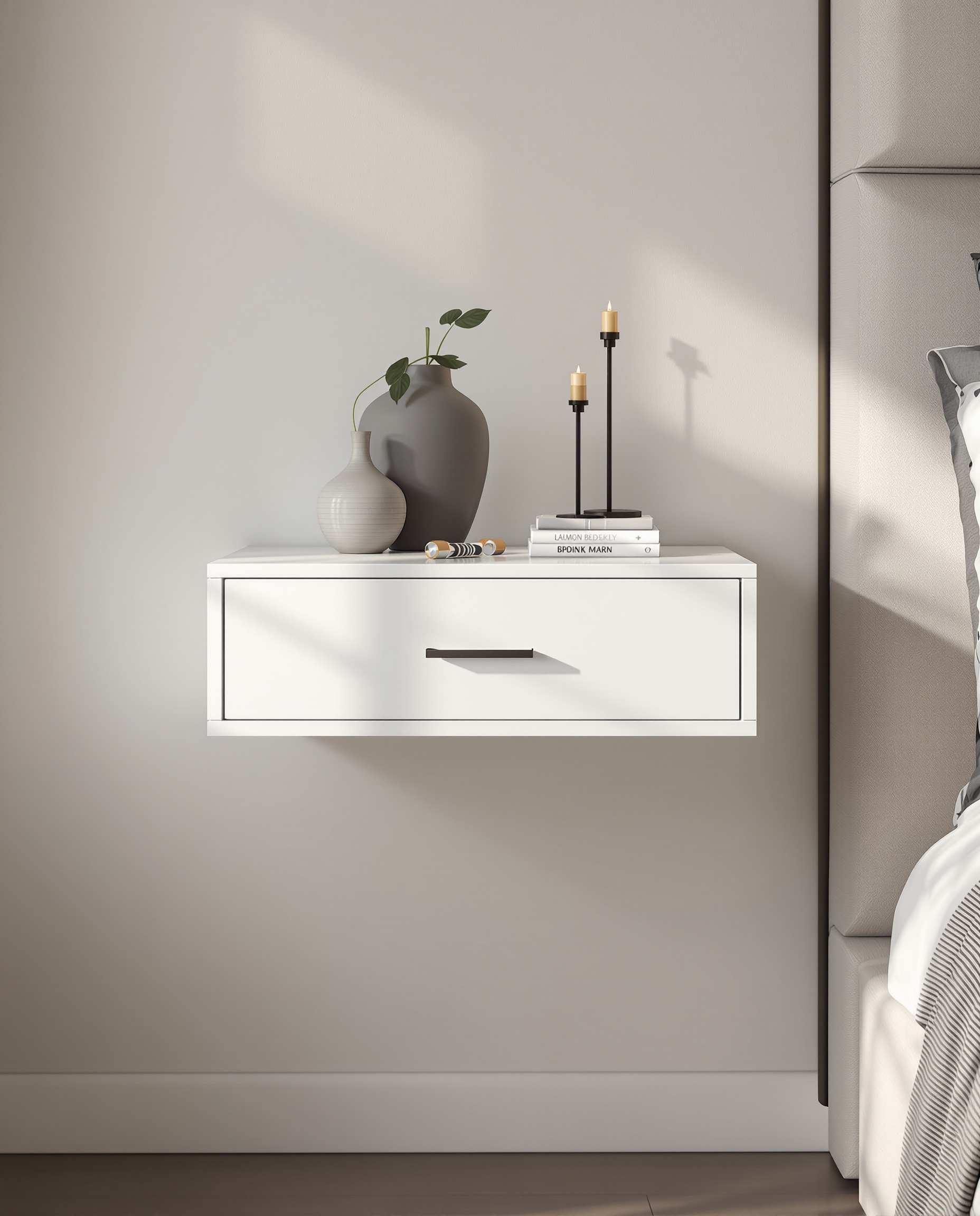Floating Nightstand with Drawer
