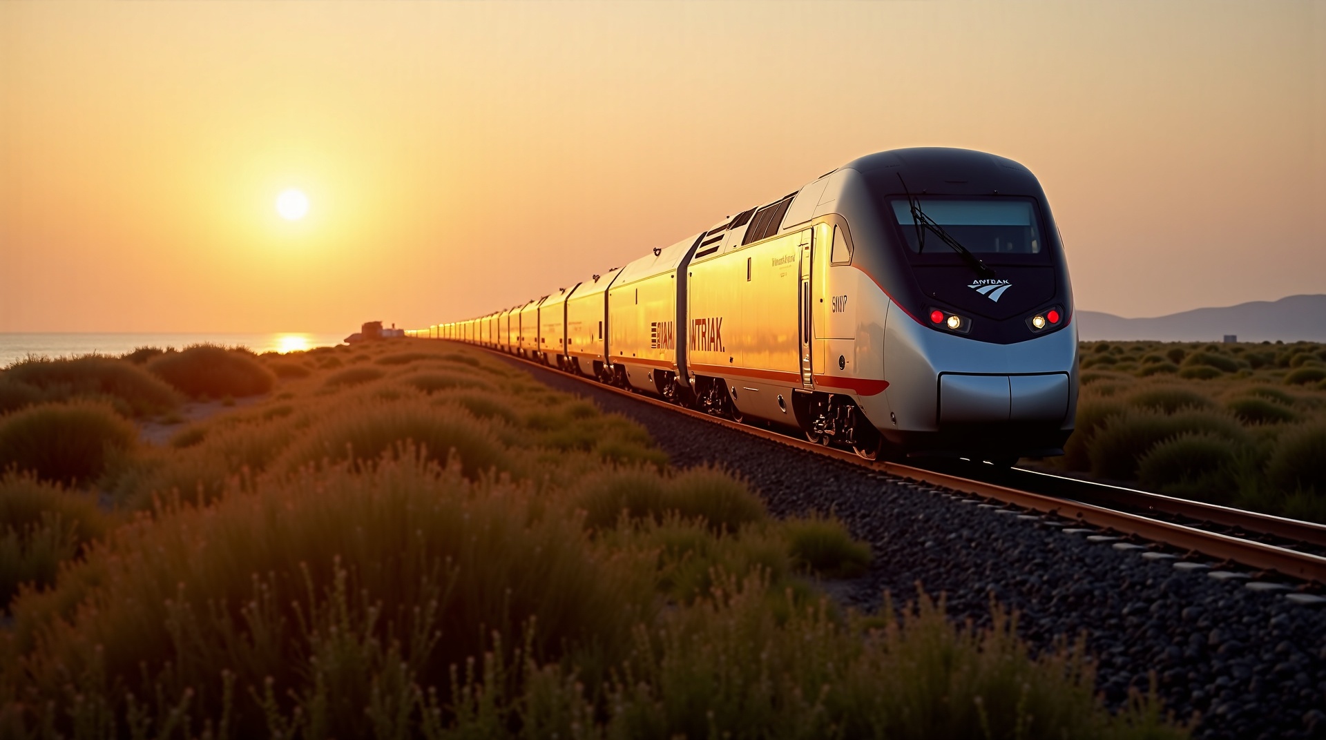 Premium Amtrak Train