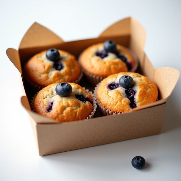 しっとり濃厚ブルーベリーマフィン 4個入り