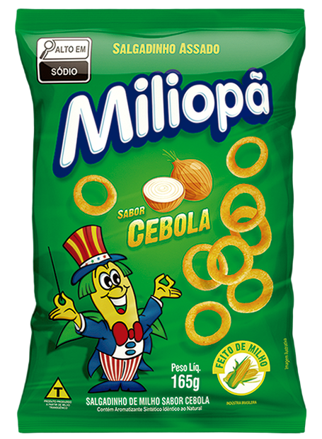 Salgadinho Miliopã Cebola 165g