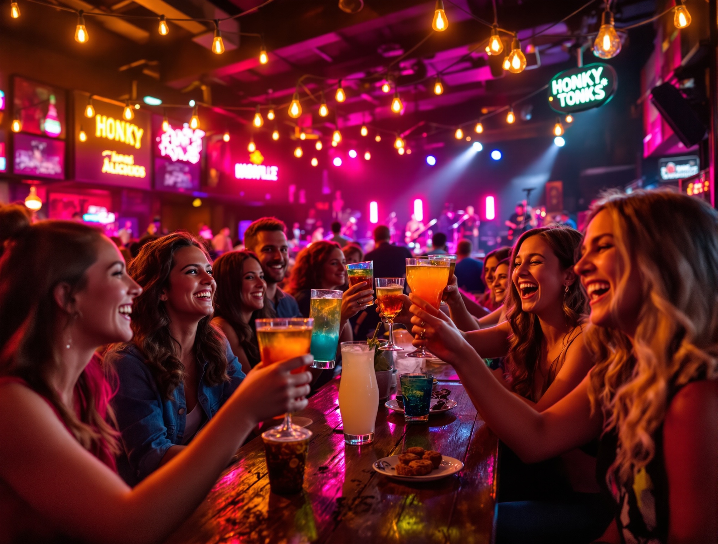 Bar crawl in Nashville