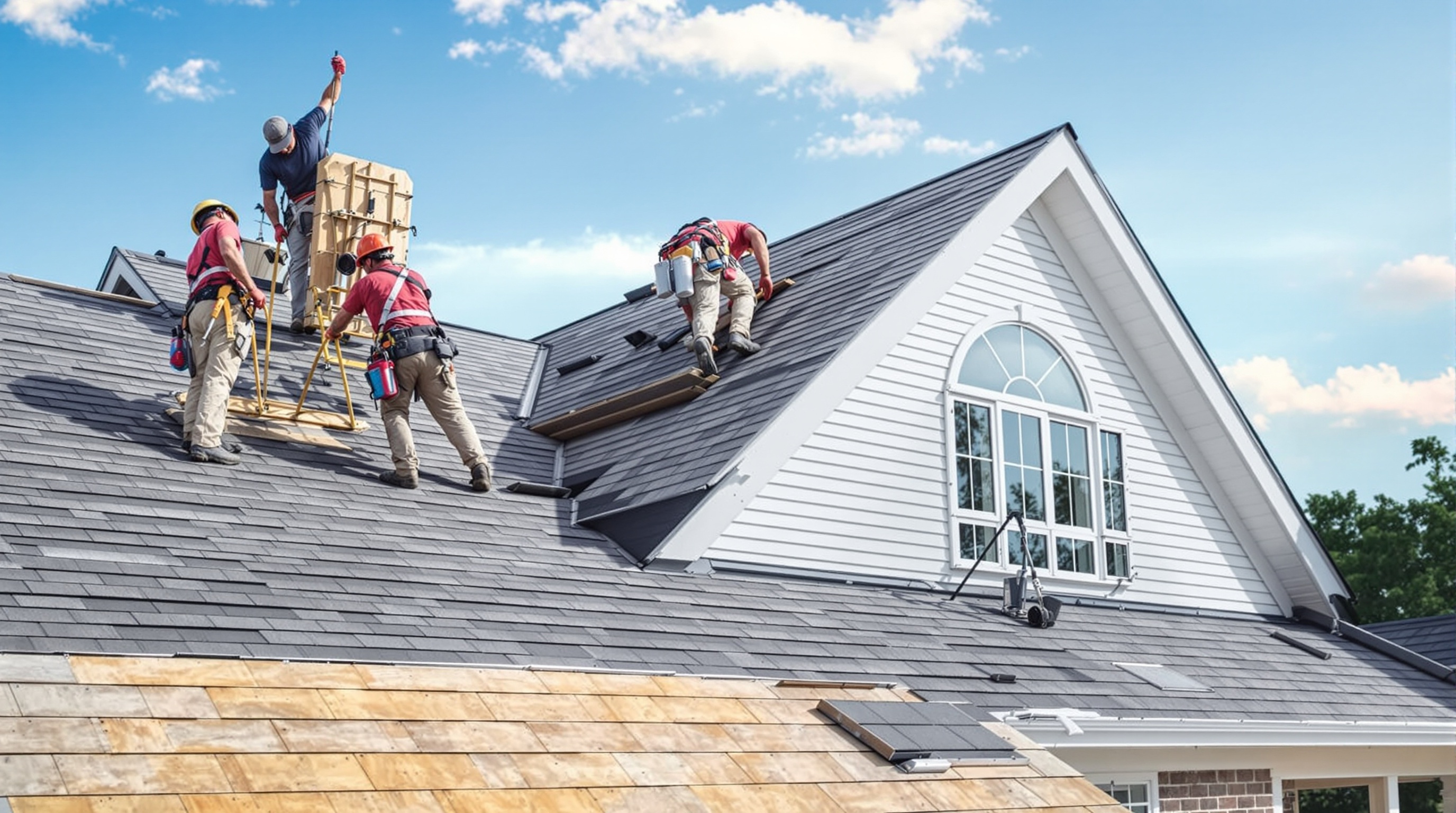 Noble Roofing Team at Work