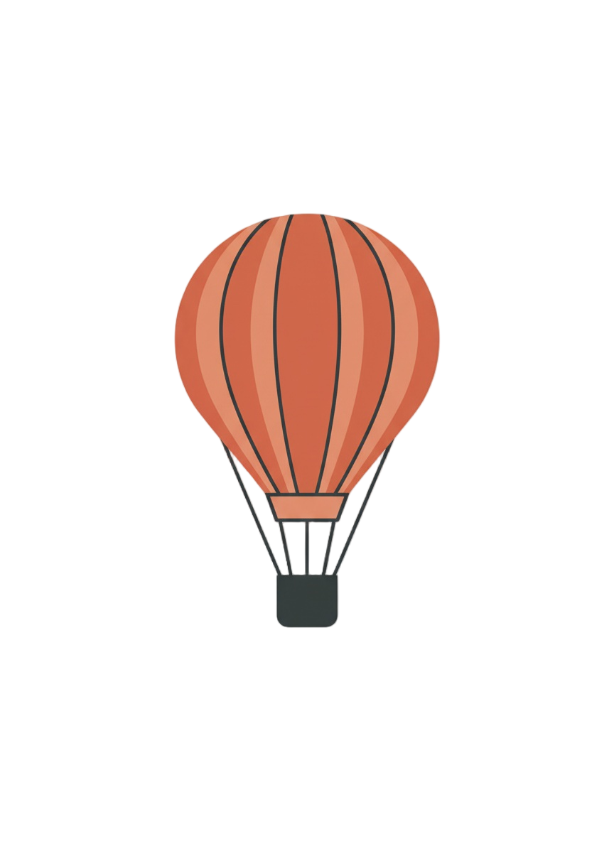 Мир открывается — логотип воздушный шар