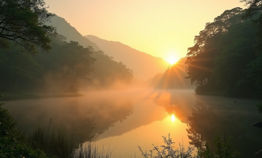 城門水塘的清晨