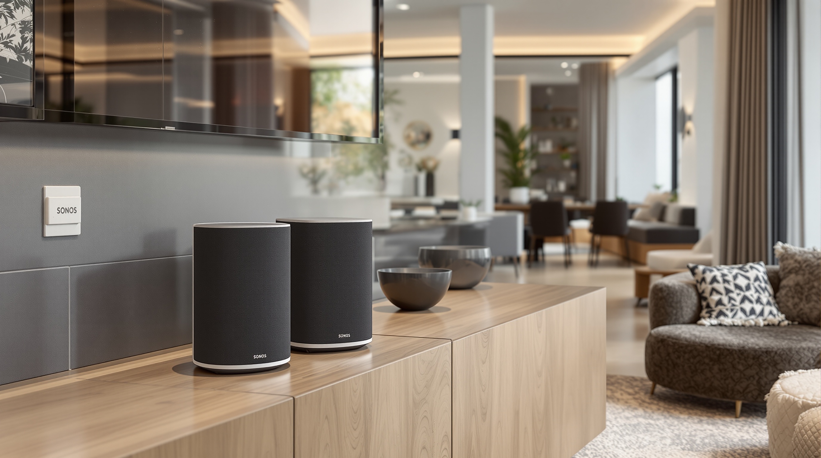 Sonos speakers in a luxury London home