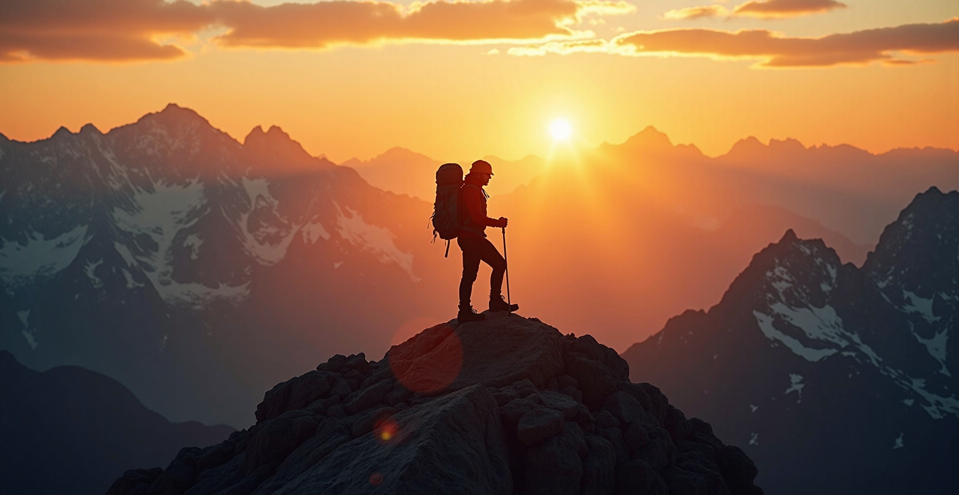 Mountaineer with Kit