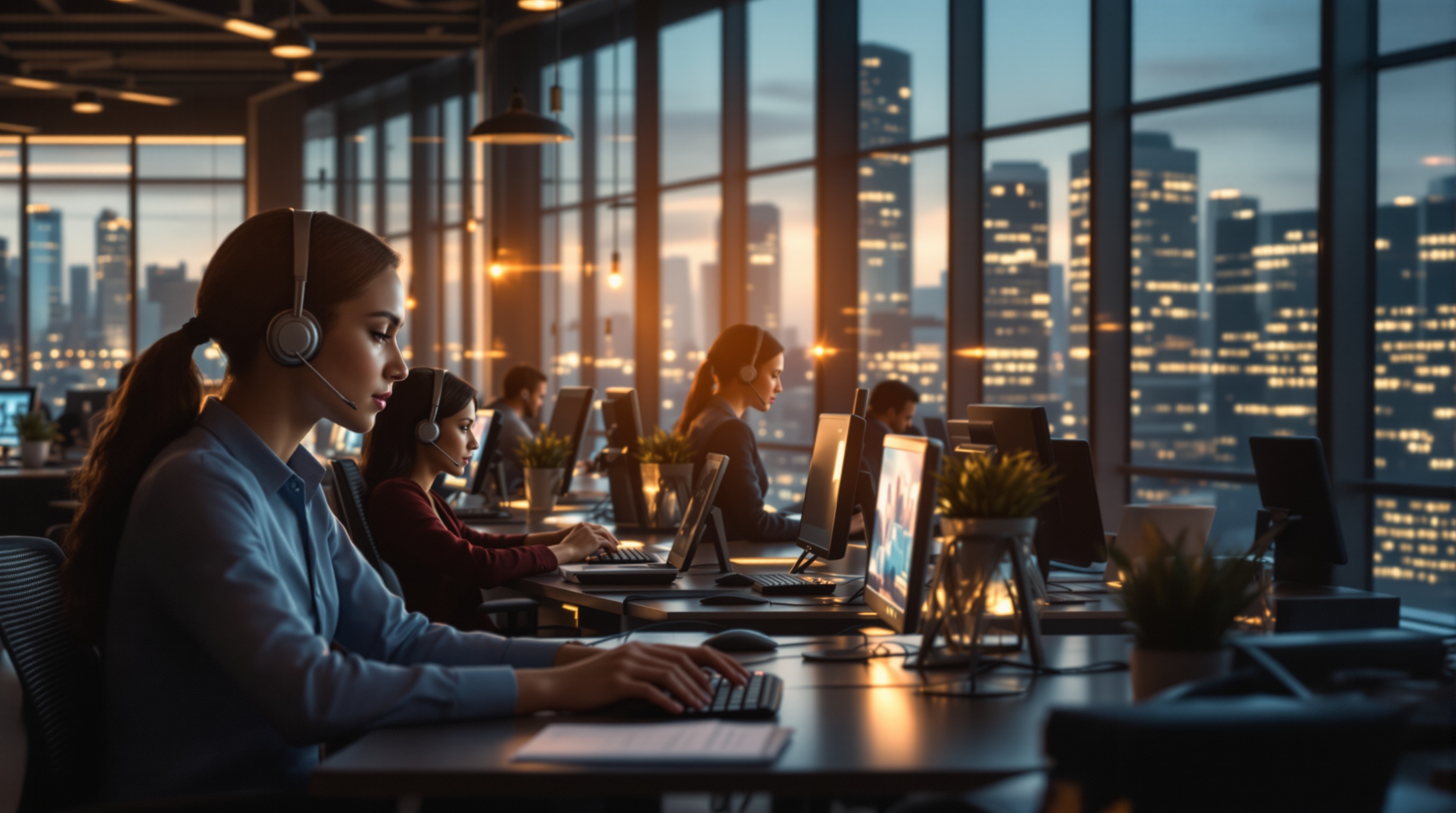 Team DipMe AI in azione nel call center aziendale