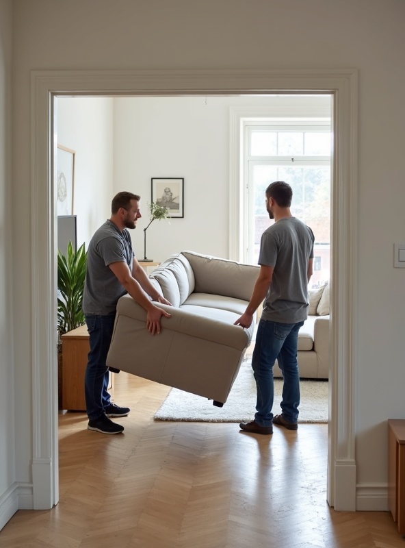 Professional junk removal team working in El Paso