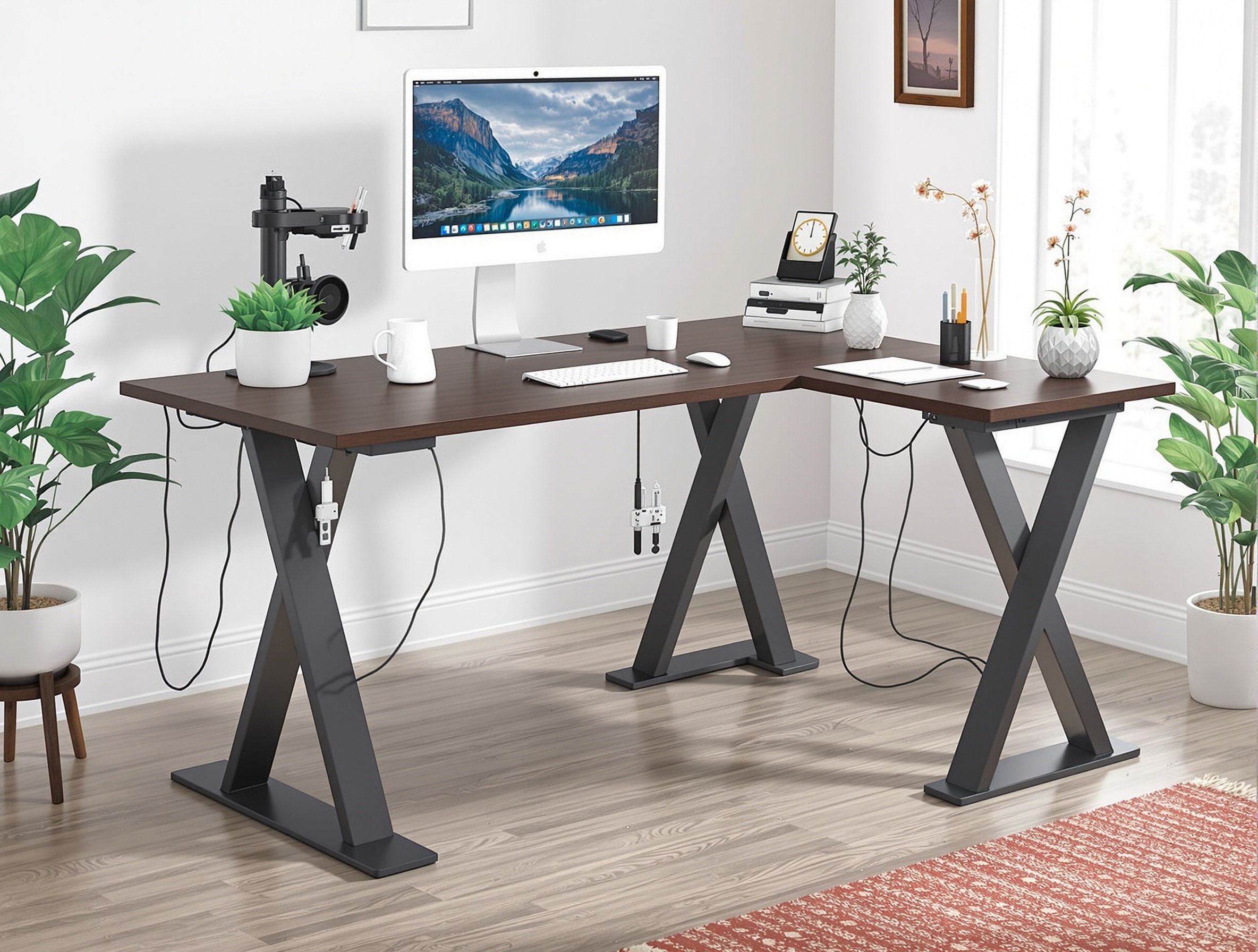 Executive L-Shaped Standing Desk