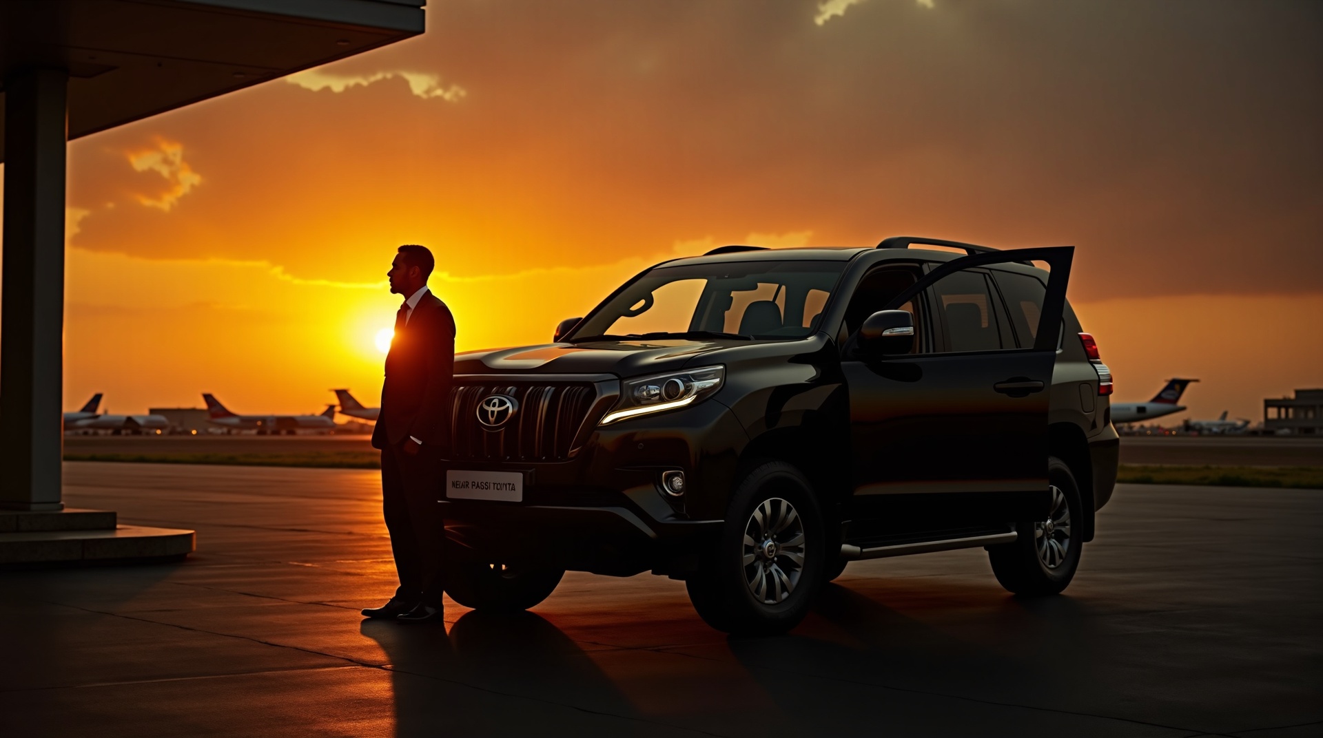 Velux Mobility luxury Toyota Prado at Lagos airport