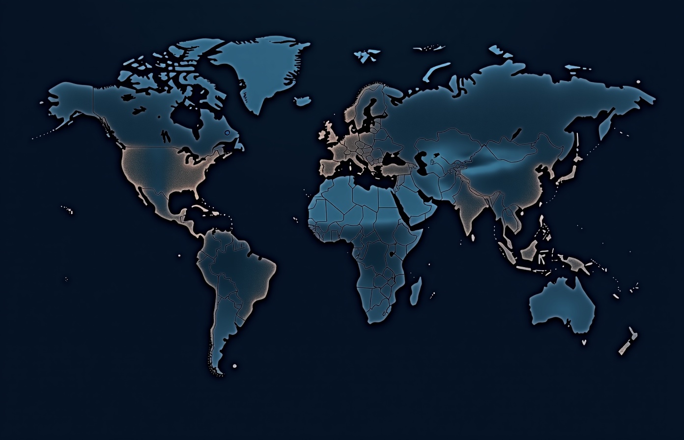 Mapa estilizado de las Américas