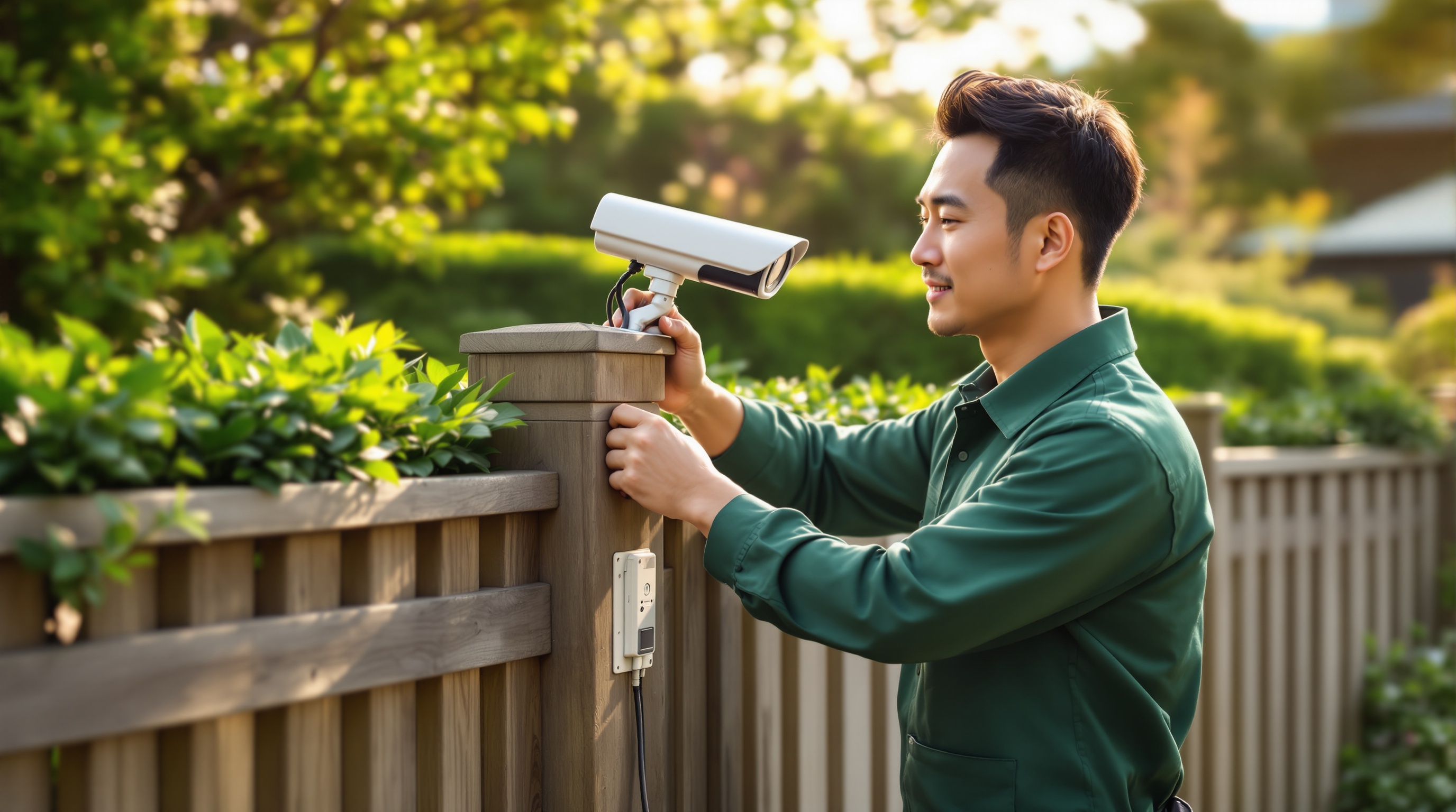 防犯カメラ設置作業