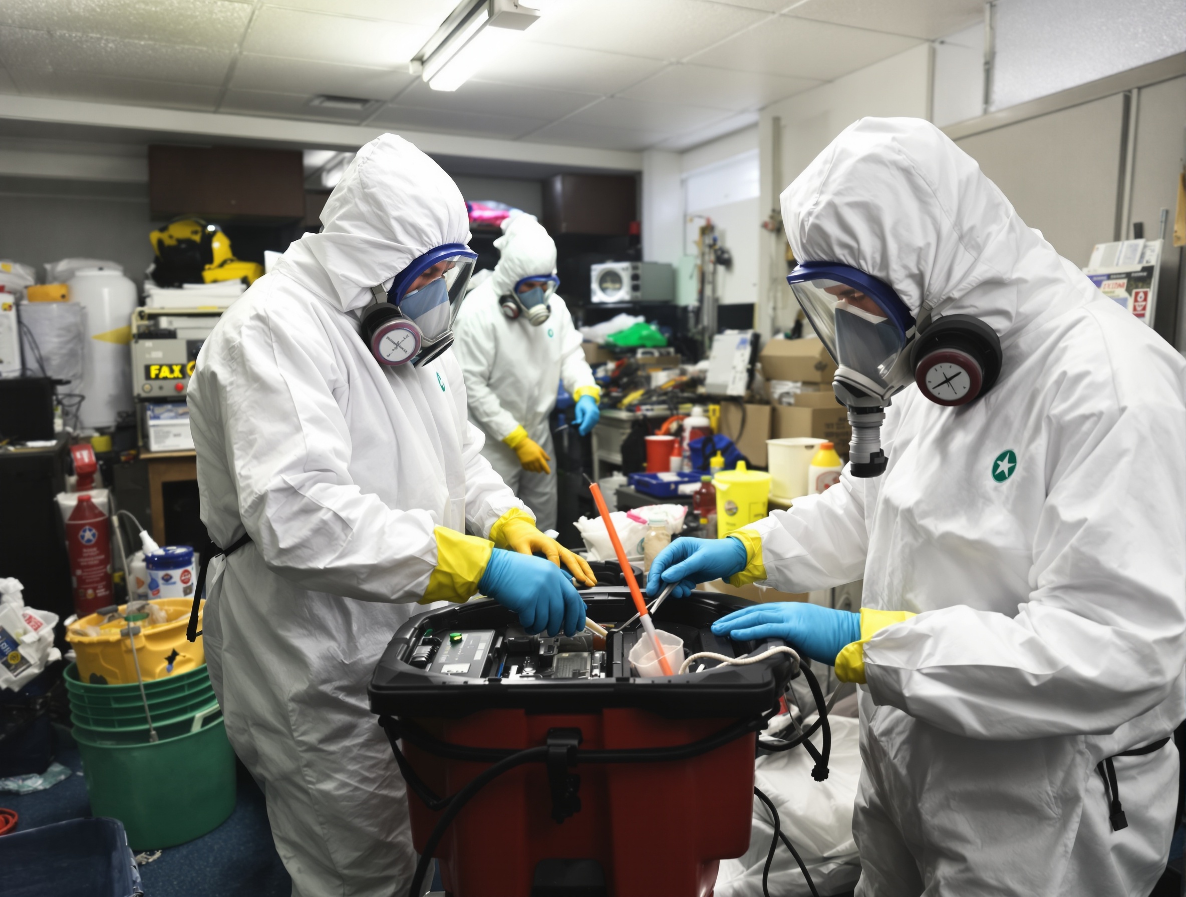 Safety equipment and protective gear for hoarding cleanup