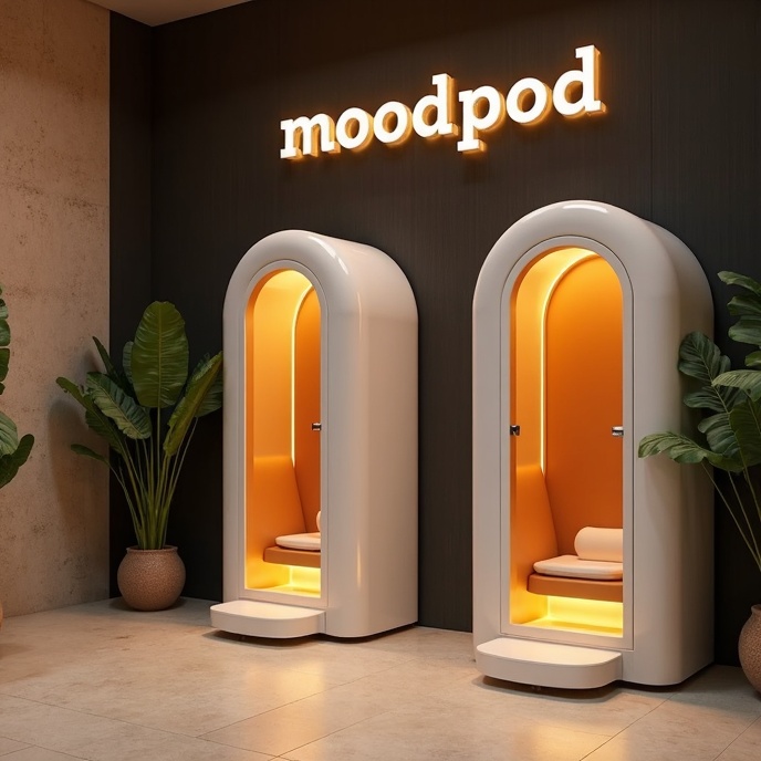 MoodPod partner location corridor installation