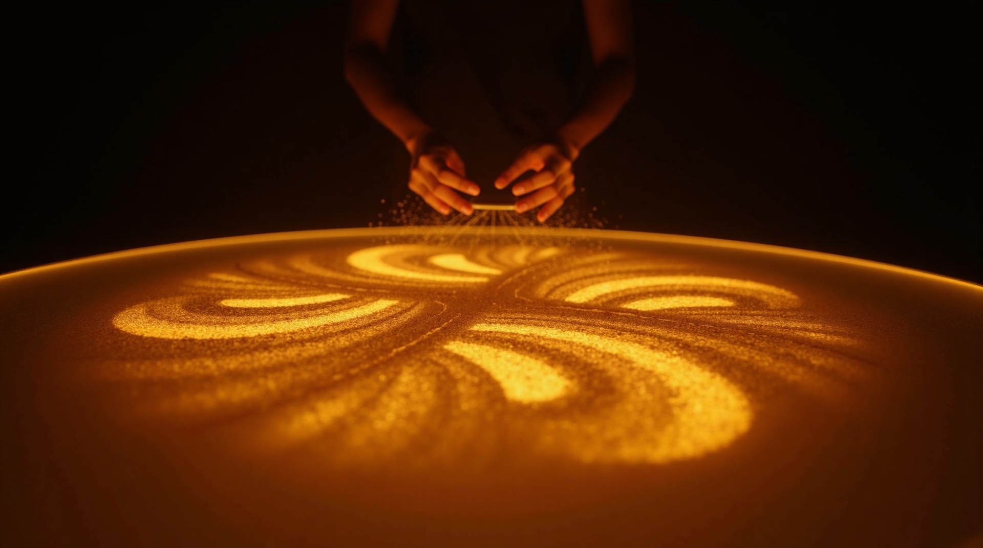 샌드아트 공연 배경