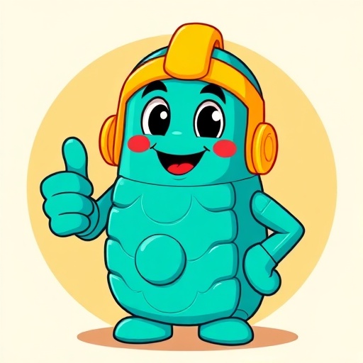 親指を立てるキャラクター