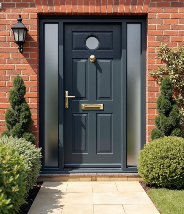 Anthracite grey Endurance composite door installation South Wales