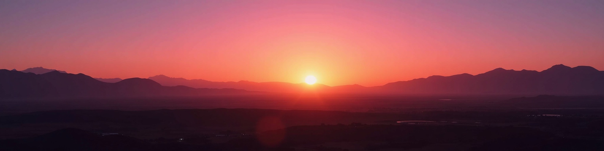 Valle del Choapa al atardecer