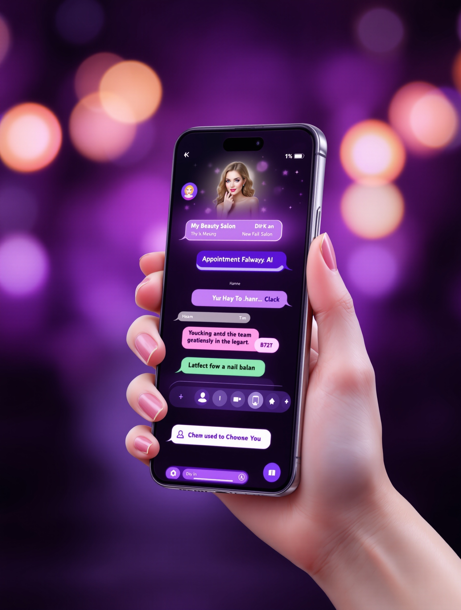 台灣美業AI店務助理 家彩AI智能美甲店預約系統 LINE自動回覆