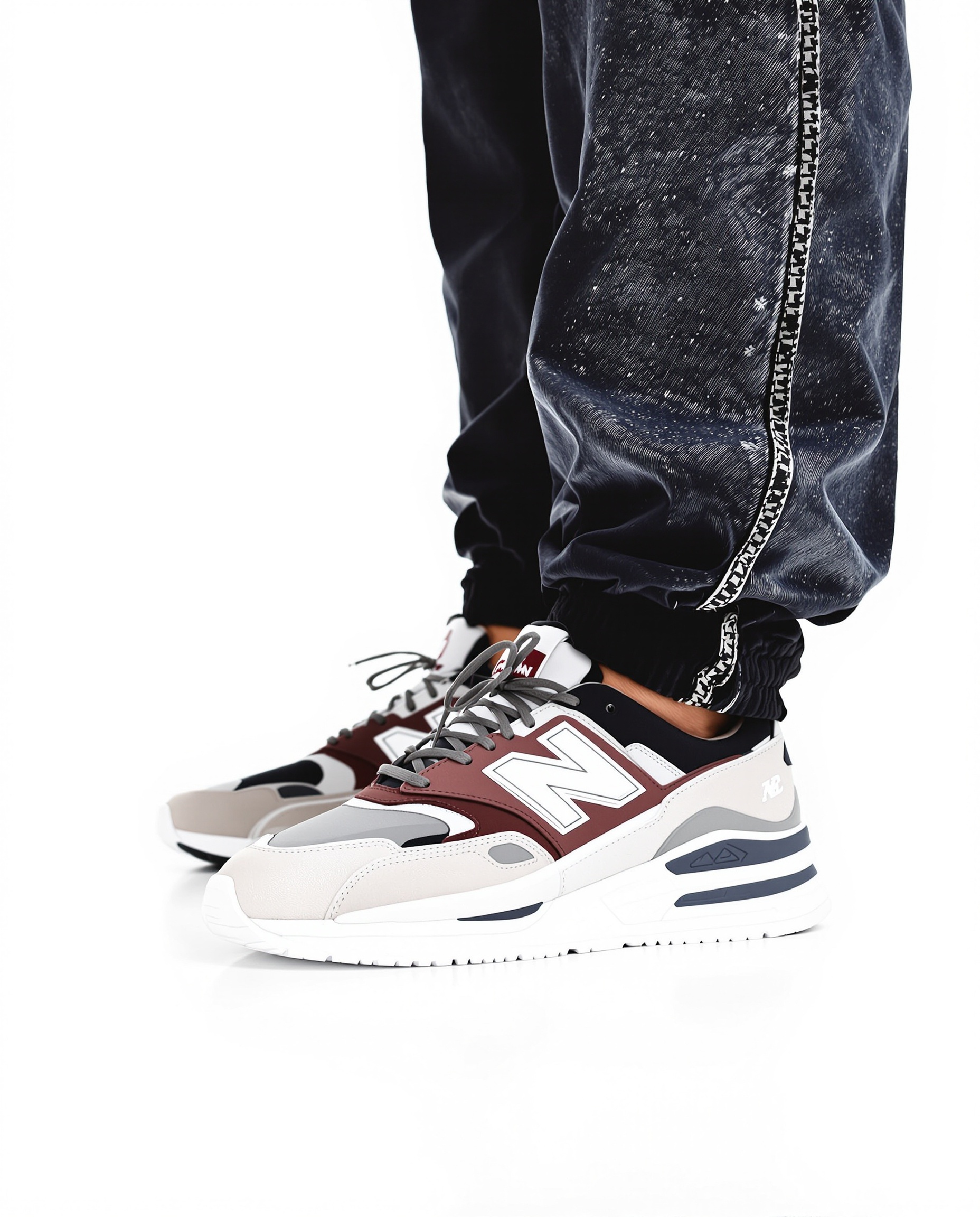 AI-generated Sneaker detail example; not a warehouse QC record